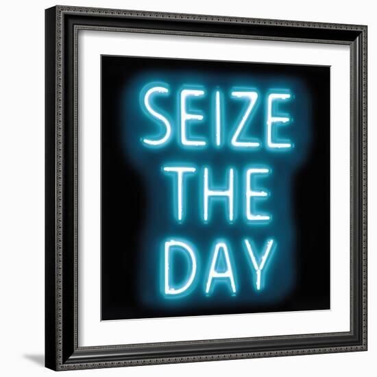 Neon Seize The Day AB-Hailey Carr-Framed Art Print