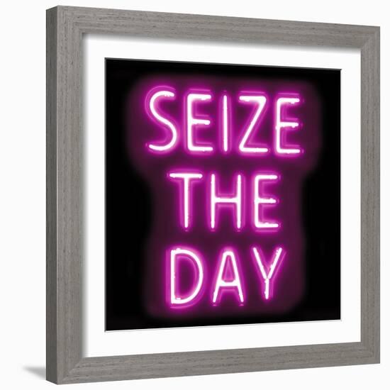 Neon Seize The Day PB-Hailey Carr-Framed Art Print