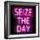 Neon Seize The Day PB-Hailey Carr-Framed Art Print