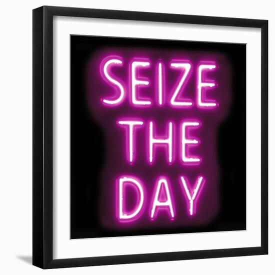 Neon Seize The Day PB-Hailey Carr-Framed Art Print