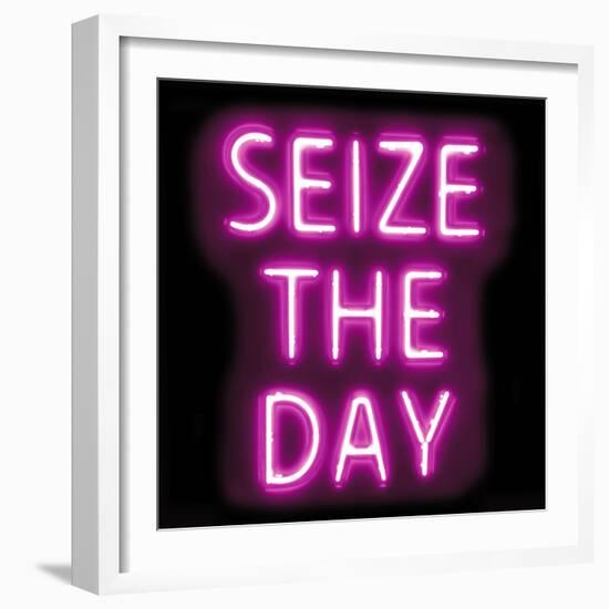 Neon Seize The Day PB-Hailey Carr-Framed Art Print