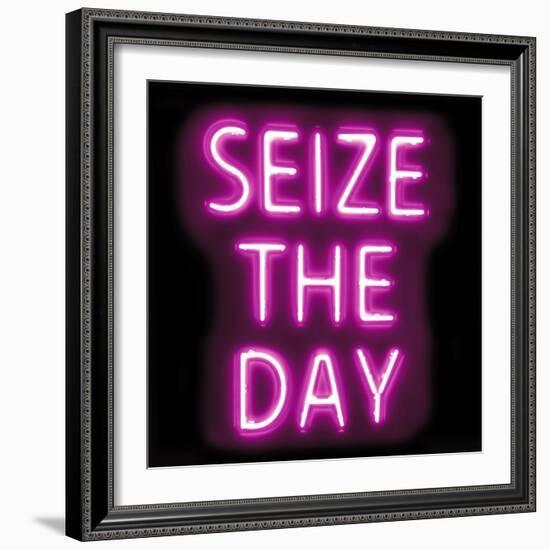 Neon Seize The Day PB-Hailey Carr-Framed Art Print