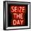 Neon Seize The Day RB-Hailey Carr-Framed Art Print