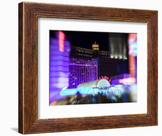 Neon Sign, Bally's Casino, Las Vegas, Nevada, USA-Walter Bibikow-Framed Photographic Print