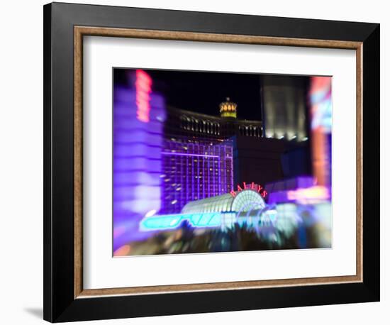 Neon Sign, Bally's Casino, Las Vegas, Nevada, USA-Walter Bibikow-Framed Photographic Print