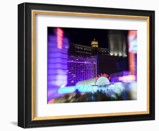 Neon Sign, Bally's Casino, Las Vegas, Nevada, USA-Walter Bibikow-Framed Photographic Print