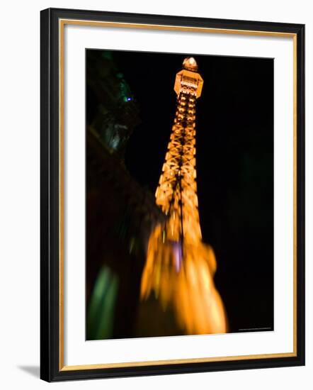 Neon Sign, The Paris Casino, Las Vegas, Nevada, USA-Walter Bibikow-Framed Photographic Print