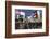 Neon Signs and Pedestrian Crossing (The Scramble) at Night, Shibuya Station, Shibuya, Tokyo, Japan-Stuart Black-Framed Photographic Print