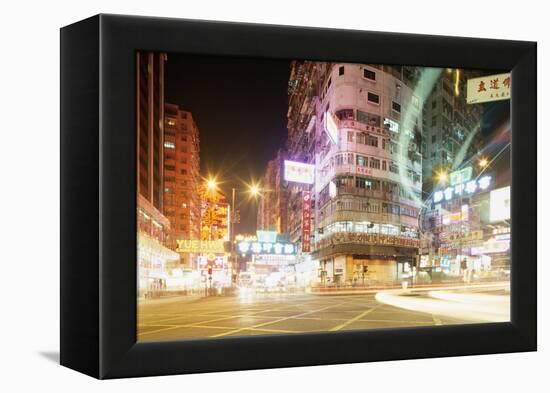 Neon Signs of Tsim Sha Tsui-Paul Souders-Framed Premier Image Canvas