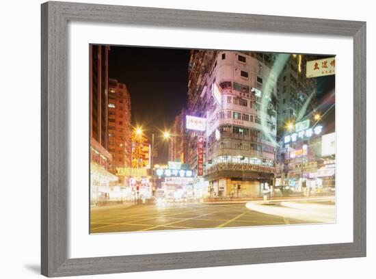 Neon Signs of Tsim Sha Tsui-Paul Souders-Framed Photographic Print