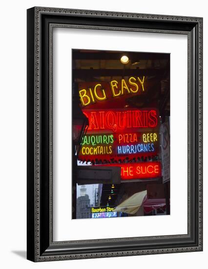 Neon Signs on Bourbon Street, French Quarter, New Orleans, Louisiana, USA-Jamie & Judy Wild-Framed Photographic Print