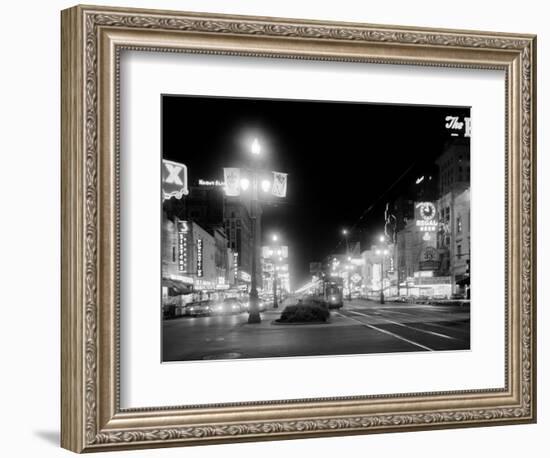 Neon Signs on Canal Street in New Orleans-null-Framed Photographic Print