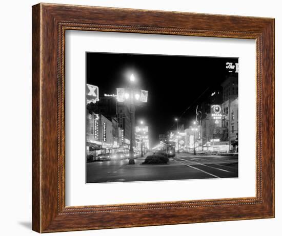 Neon Signs on Canal Street in New Orleans-null-Framed Photographic Print