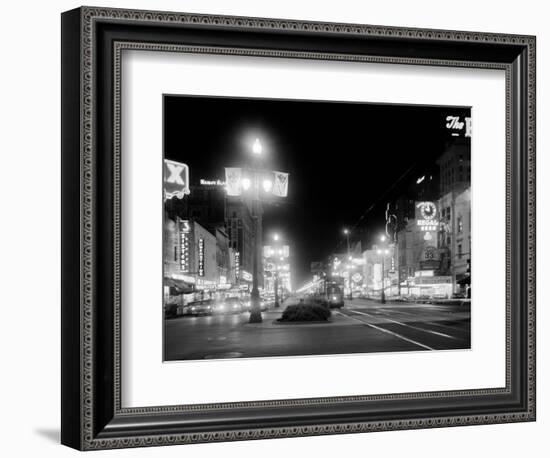 Neon Signs on Canal Street in New Orleans-null-Framed Photographic Print