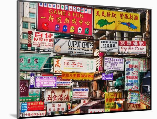 Neon Sings, Hong Kong, China-Julie Eggers-Mounted Photographic Print