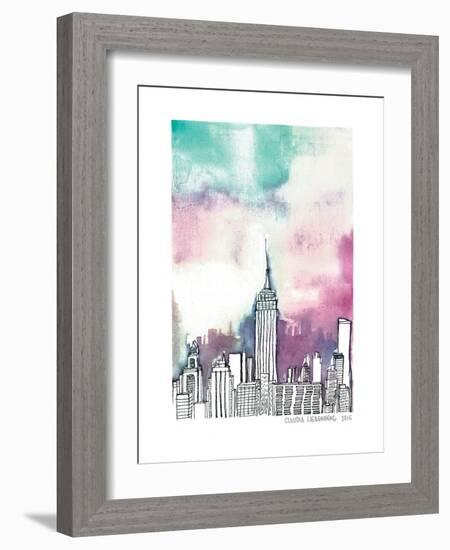 Neon Sky-Claudia Liebenberg-Framed Art Print