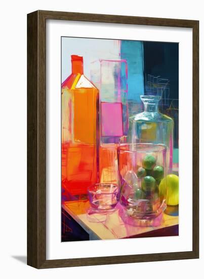 Neon Still Life No 2-Treechild-Framed Giclee Print