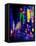 Neon Street-Ritvik takkar-Framed Premier Image Canvas