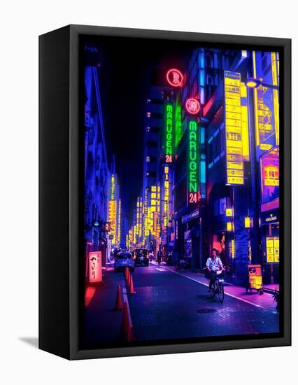 Neon Street-Ritvik takkar-Framed Premier Image Canvas