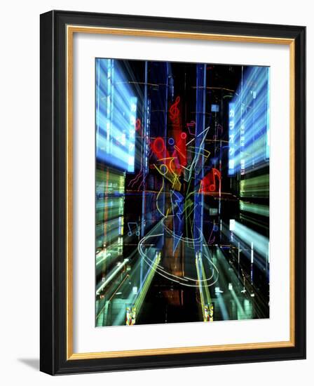 Neon, Tokyo, Japan-Rob Tilley-Framed Photographic Print