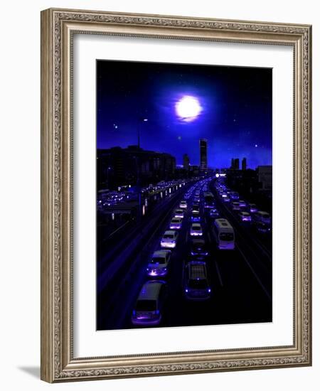 Neon Traffic-Ritvik takkar-Framed Giclee Print