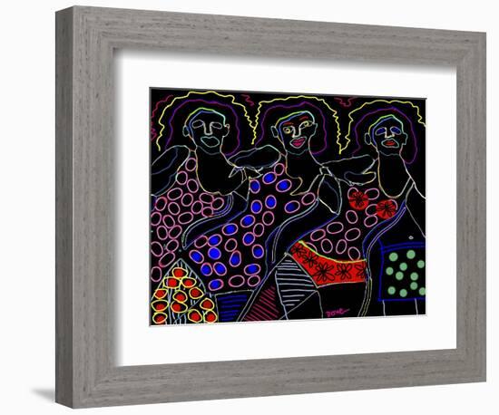 Neonlites (3 Women)-Diana Ong-Framed Giclee Print