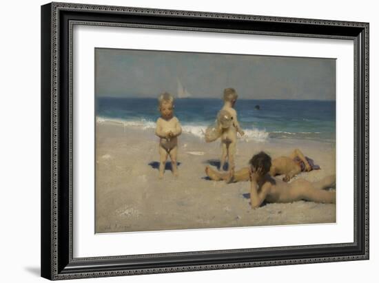 Neopolitan Children Bathing, 1879 (Oil on Canvas)-John Singer Sargent-Framed Giclee Print