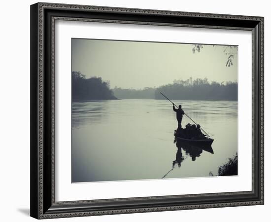 Nepal, Chitwan National Park, Narayani River-Michele Falzone-Framed Photographic Print