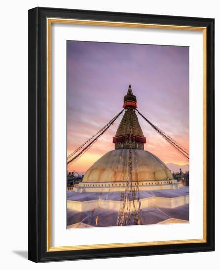 Nepal, Kathmandu, Bodhnath (Boudha) Stupa-Michele Falzone-Framed Photographic Print