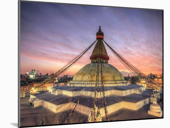 Nepal, Kathmandu, Bodhnath (Boudha) Stupa-Michele Falzone-Mounted Photographic Print