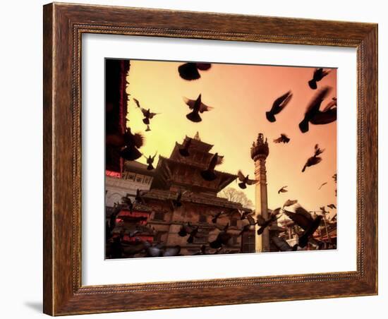 Nepal, Kathmandu, Durbar Square (UNESCO Site)-Michele Falzone-Framed Photographic Print