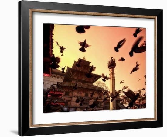 Nepal, Kathmandu, Durbar Square (UNESCO Site)-Michele Falzone-Framed Photographic Print