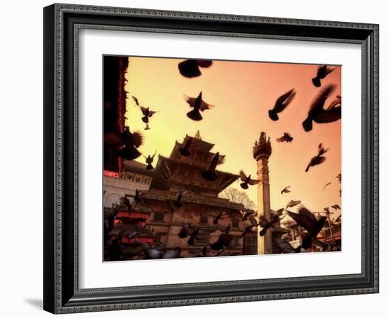 Nepal, Kathmandu, Durbar Square (UNESCO Site)-Michele Falzone-Framed Photographic Print