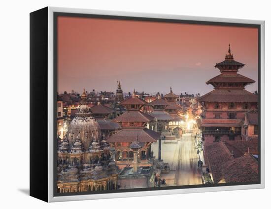 Nepal, Kathmandu, Patan (UNESCO Site), Durbar Square-Michele Falzone-Framed Premier Image Canvas