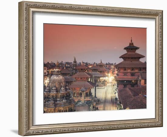 Nepal, Kathmandu, Patan (UNESCO Site), Durbar Square-Michele Falzone-Framed Photographic Print