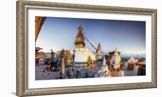 Nepal, Kathmandu, Swayambhunath Stupa-Michele Falzone-Framed Photographic Print