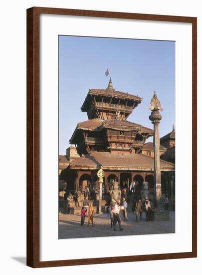 Nepal, Kathmandu Valley, Bhaktapur, Temple of Dattatreya-null-Framed Giclee Print