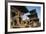 Nepal, Lalitpur, Patan, Elephant Statues Opposite Temples of Vishnata and Bishmen Mandir-null-Framed Giclee Print