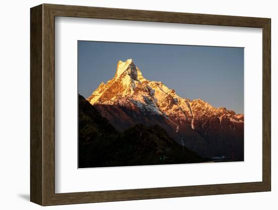 Nepal. Machapuchare Mountain in the Himalayas Region-Janell Davidson-Framed Photographic Print