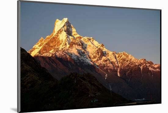 Nepal. Machapuchare Mountain in the Himalayas Region-Janell Davidson-Mounted Photographic Print