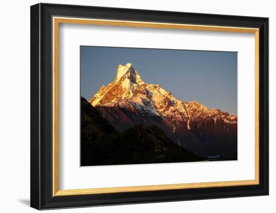 Nepal. Machapuchare Mountain in the Himalayas Region-Janell Davidson-Framed Photographic Print