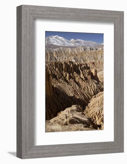 Nepal, Mustang, Choesar. Returning from the Koncholing Cave.-Katie Garrod-Framed Photographic Print