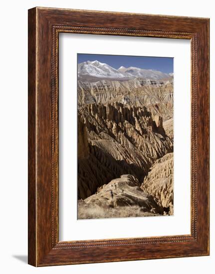 Nepal, Mustang, Choesar. Returning from the Koncholing Cave.-Katie Garrod-Framed Photographic Print