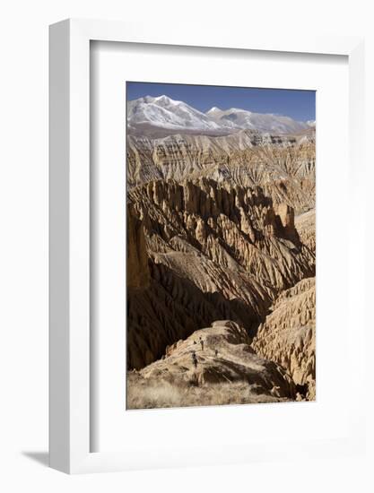 Nepal, Mustang, Choesar. Returning from the Koncholing Cave.-Katie Garrod-Framed Photographic Print