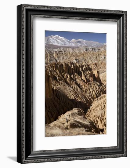 Nepal, Mustang, Choesar. Returning from the Koncholing Cave.-Katie Garrod-Framed Photographic Print