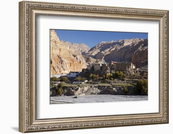 Nepal, Mustang, Chusang. the Old Fort at Chusang, Deep in the Kali Gandaki Gorge.-Katie Garrod-Framed Photographic Print