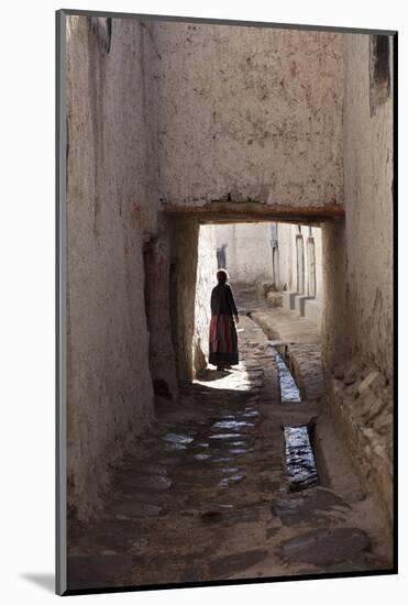 Nepal, Mustang, Lo Manthang. Local Lady in the Ancient Capital of Lo Manthang.-Katie Garrod-Mounted Photographic Print