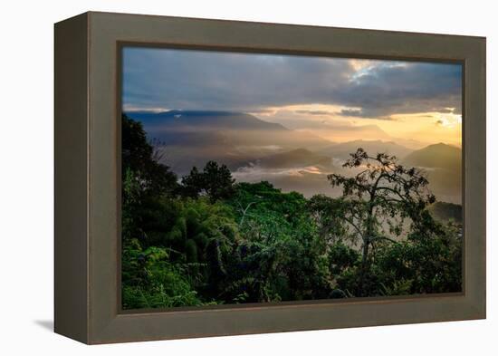 Nepal, Sarangkot sunrise-Janell Davidson-Framed Premier Image Canvas