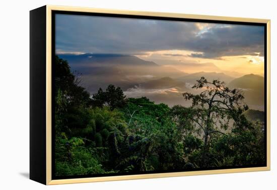 Nepal, Sarangkot sunrise-Janell Davidson-Framed Premier Image Canvas