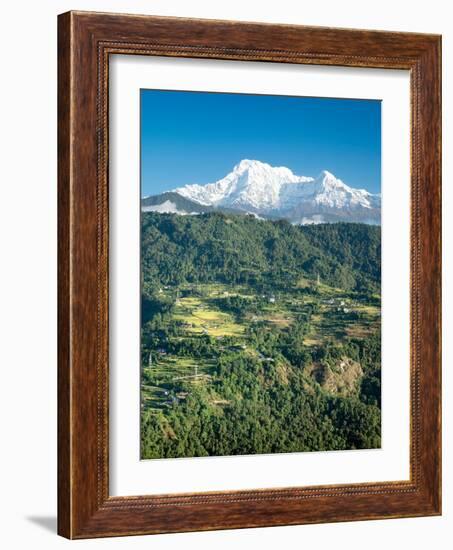 Nepal, vlley and Annapurna Range-Janell Davidson-Framed Photographic Print